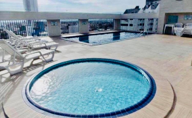 Suíte com Hidromassagem Privativa e Piscina na cobertura São Vicente Exterior foto